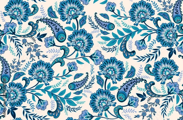 Obraz Paisley style Floral seamless pattern