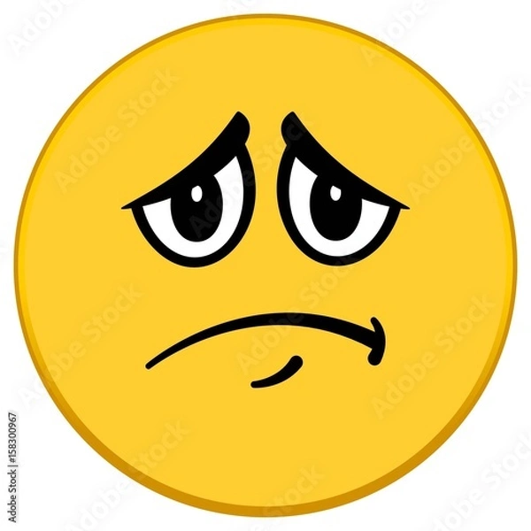 Obraz Sad Emoticon