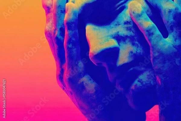 Fototapeta abstract watercolor hand painted