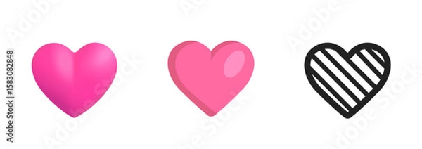 Obraz Pink Heart Icon
