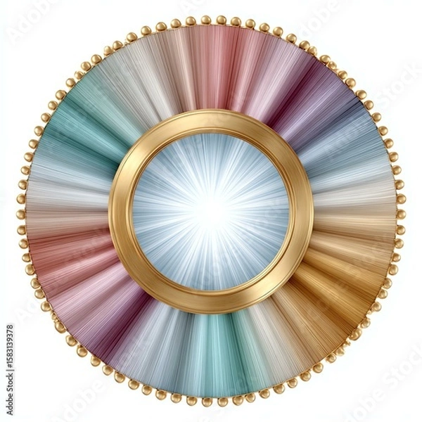 Fototapeta Vibrant radial design with pastel colors.