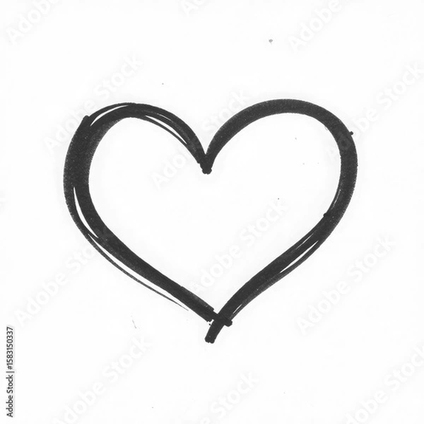 Fototapeta grunge heart with transparent background PNG and JPEG image	