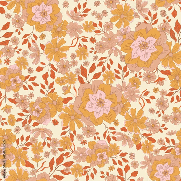 Obraz tropical flower pattern