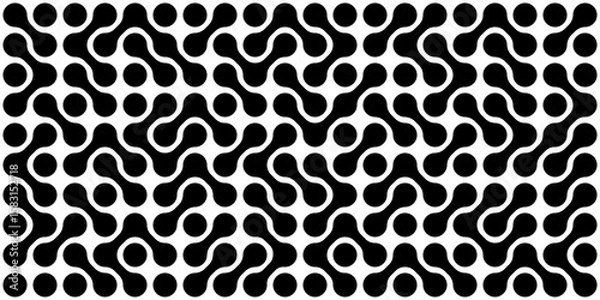 Obraz Metaball dot pattern background illustration