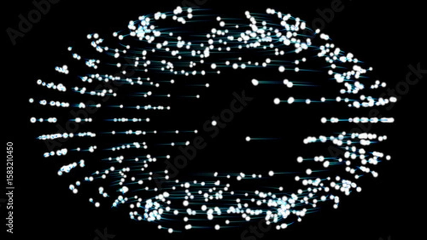 Fototapeta Abstract vector background-Dot Graphics. Dark net vortex abstract plexus template.