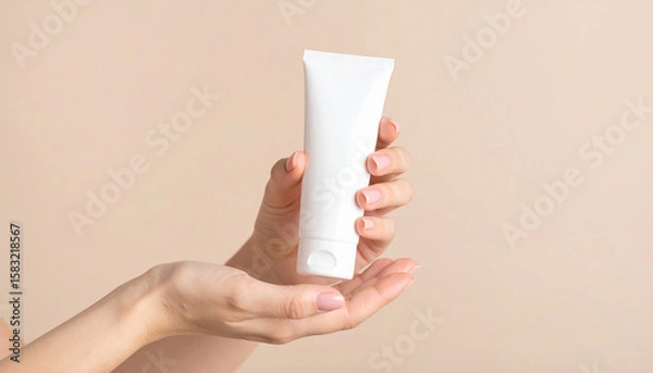 Obraz Hand model, cosmetics mockup image