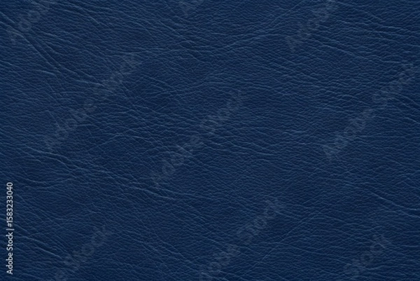 Fototapeta Navy Blue Leather Texture with Natural Grain Pattern and Fine Details