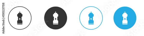 Fototapeta Isotonic icon, simple flat style, illustration, logo sign symbol pictogram template, for ui or ux.