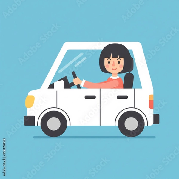 Fototapeta drive car .eps