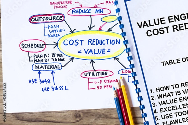 Obraz Value engineering concept