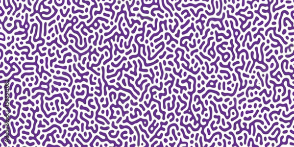 Fototapeta binary code abstract background.binary code background, Abstract truing organic wallpaper Turing reaction diffusion monochrome seamless pattern with chaotic motion.