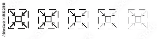 Obraz Compact size icon vector Art line Illustrations collection