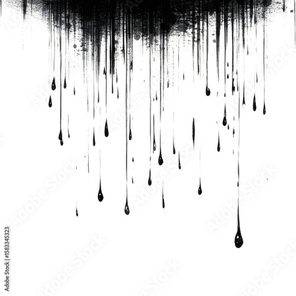 Fototapeta grunge ink drops background