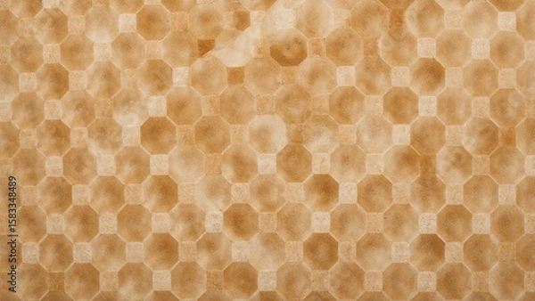 Fototapeta Empty honeycomb with hexagonal patterns