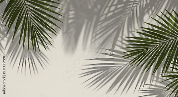 Fototapeta palm tree leaves