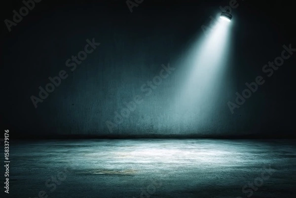 Obraz Empty stage, spotlight, dark, grunge