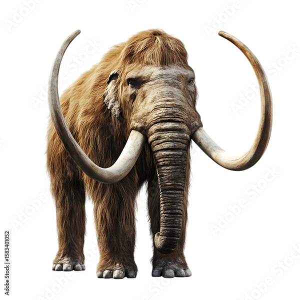 Fototapeta Mammoth isolated on transparent background