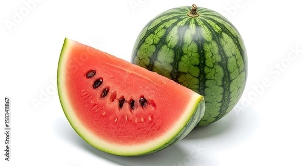 Fototapeta slice of watermelon