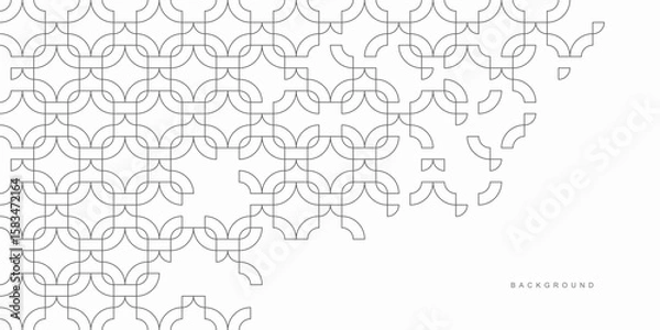 Fototapeta Abstract geometric technological background. Vector creative design.