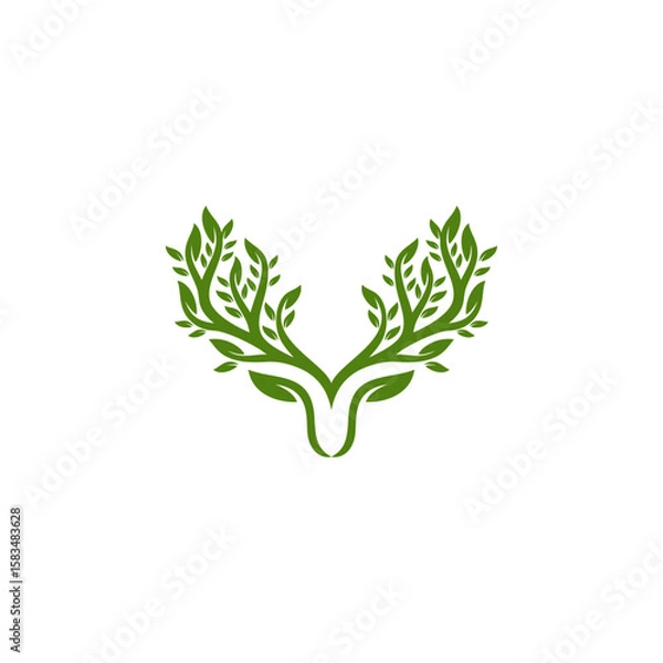 Fototapeta deer logo design template vector