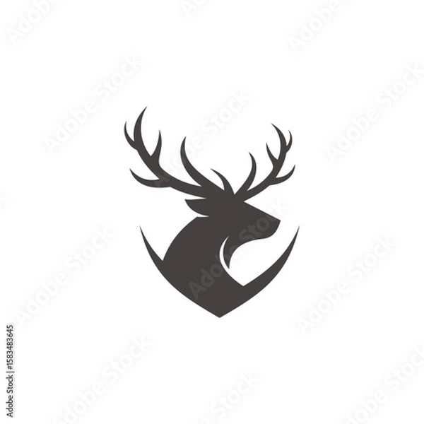 Fototapeta deer logo design template vector