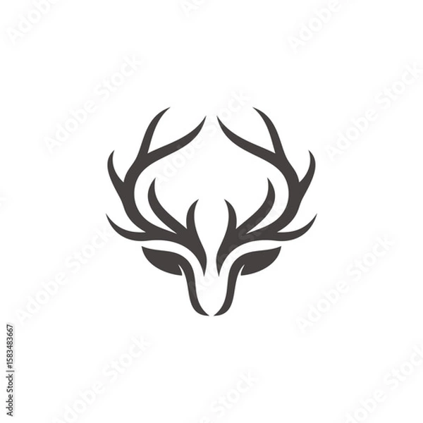 Fototapeta deer logo design template vector