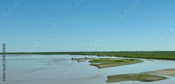 Fototapeta Amu Darya River is a major river which flows through Uzbekistan in Central Asia