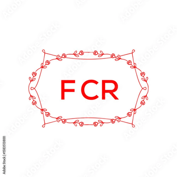 Obraz FCR Letter Initial Logo Design Template Vector Illustration