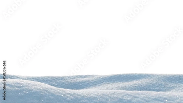 Obraz Snowy hill , isolated transparent background