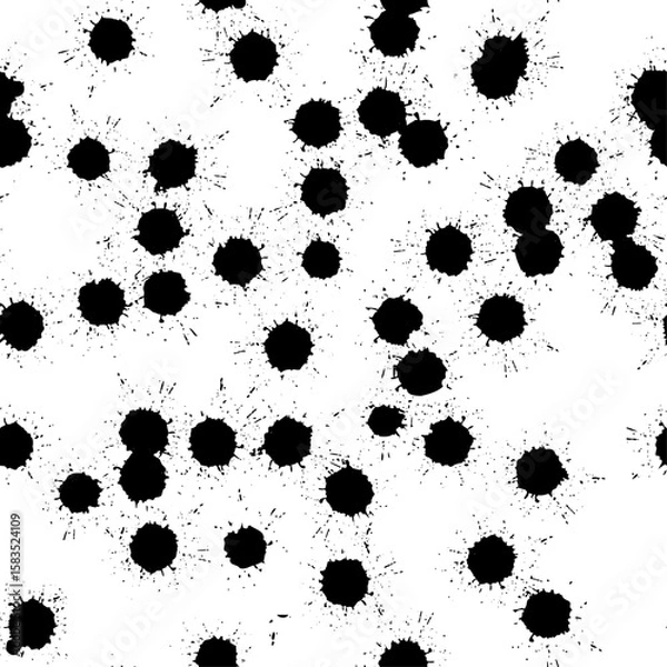 Fototapeta Hand-drawn seamless texture print design. This is a vector illustration designed for fashion fabrics and textiles.