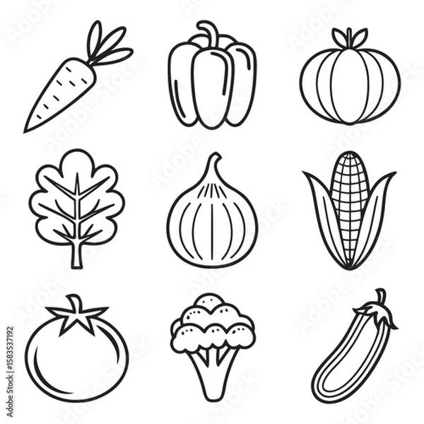 Obraz set of vegetables