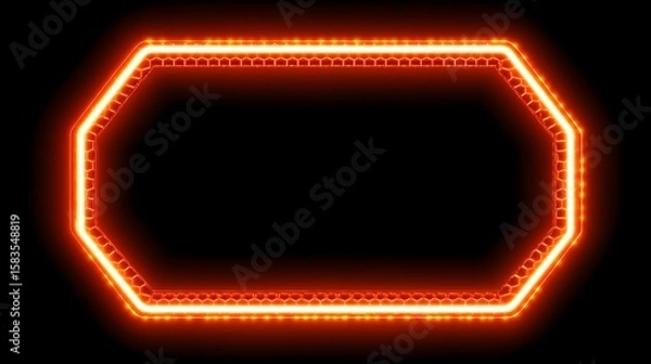 Obraz Octagonal neon frame