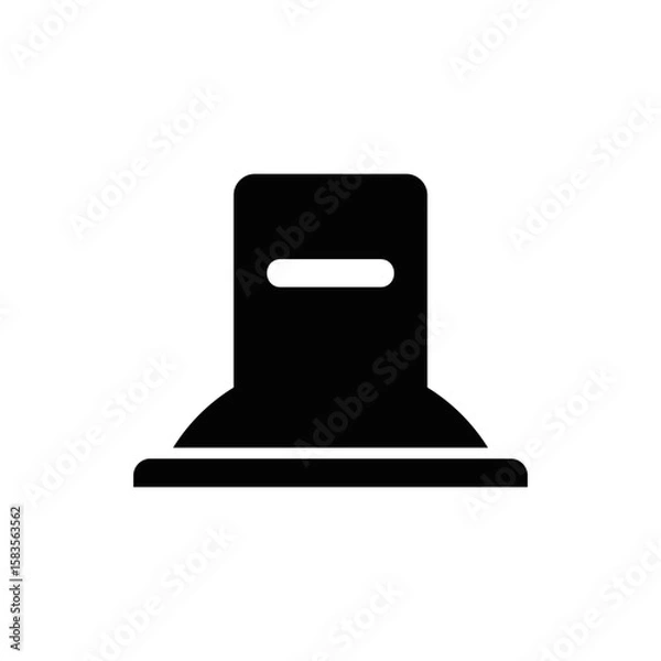 Obraz Grave icon flat design vector.