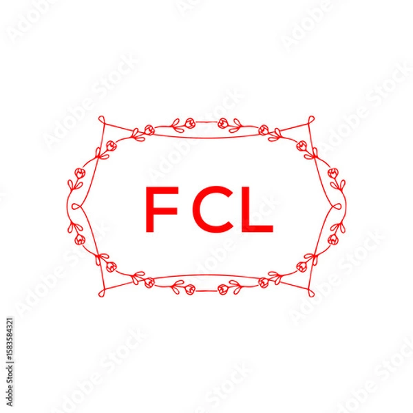 Obraz FCL Letter Initial Logo Design Template Vector Illustration