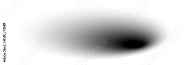 Obraz Round shadow effect. PNG shadow