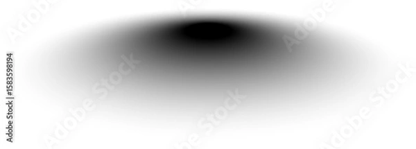 Obraz Round shadow effect. PNG shadow