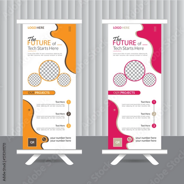 Obraz Roll-up Banner Graphics, Designs & Templates.