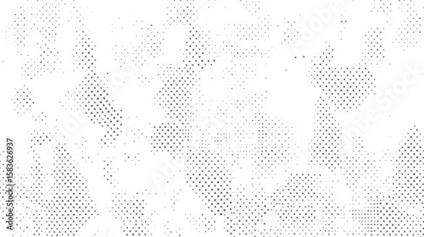 Fototapeta Halftone grunge dot texture background. Vintage comic style distressed overlay with soft noise effect. Abstract pop art backdrop.