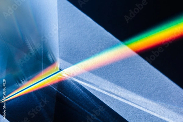 Obraz colorful light beam, refraction, rainbow light