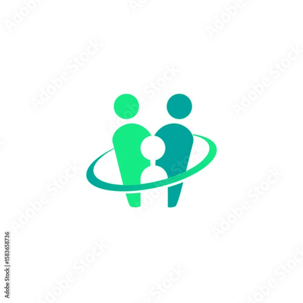 Obraz Family care logo vector template 