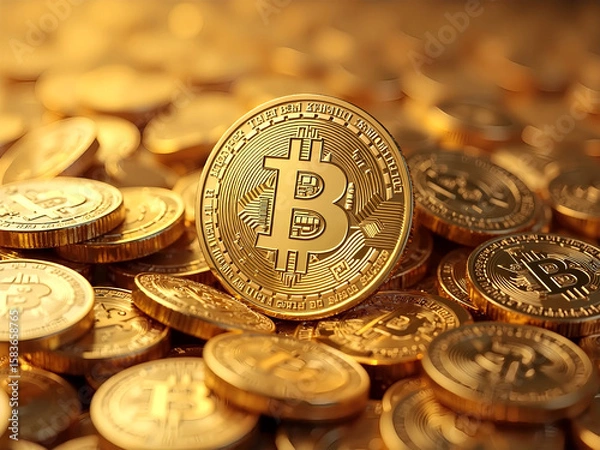 Fototapeta 山積みされた金貨