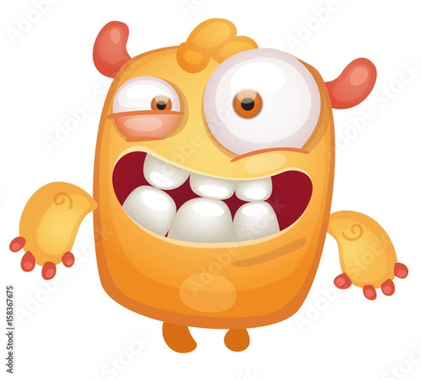 Obraz Cartoon Cute Monster