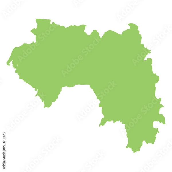 Obraz map of Guinea land