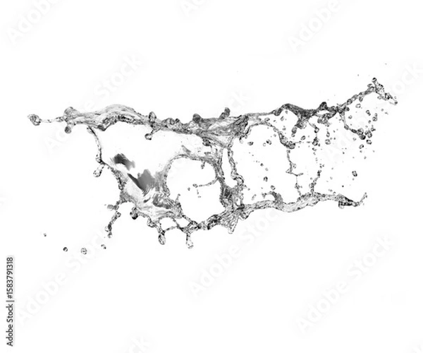 Fototapeta Empty black background for design purposes on transparent background