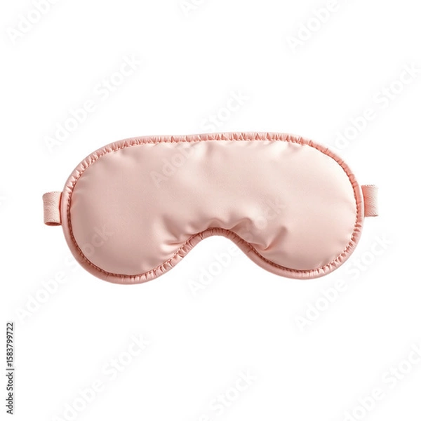 Obraz Isolated object for designers, transparent PNG; comfortable eye covering, relaxing sleep mask, light-blocking aid, restful sleep enhancement, robust relaxation accessory, crucial deep rest.
