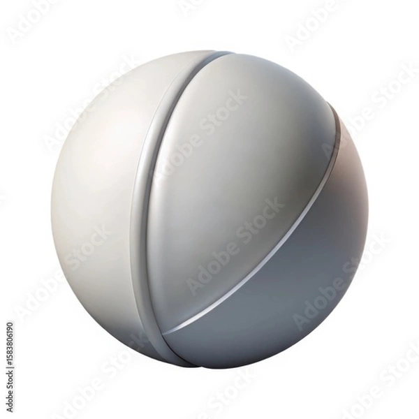 Obraz Gray metallic capsule pill isolated on white background