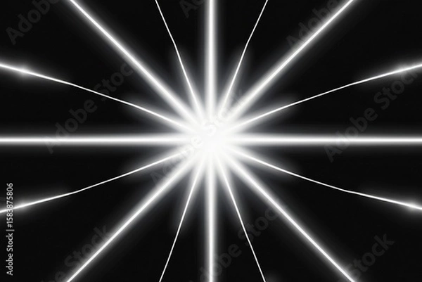 Fototapeta  light lens starlight white, effect shine sparkling background, galaxy magic magical, night beam, spark star, transparent spotlight glow explosion


