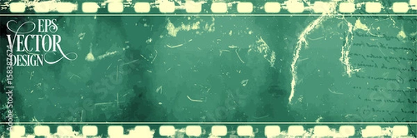 Fototapeta Grunge Vector Frame . Large Distressed Texture . Decorative Vintage Weathered Border. Great Grunge Background Or Retro Design Decor Element.