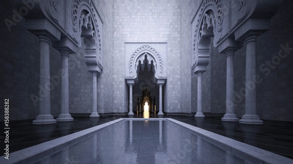 Obraz Rendering 3D wizerunek współczesnego stylu islamskiego