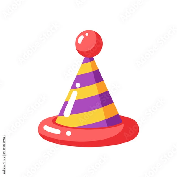 Obraz Party Hat – Jelly Candy Vector Icon from Set02